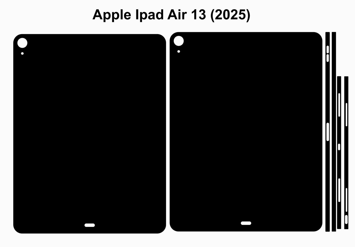 iPad Air 13 (2025) Vector Cut Templates SVG Digital Files