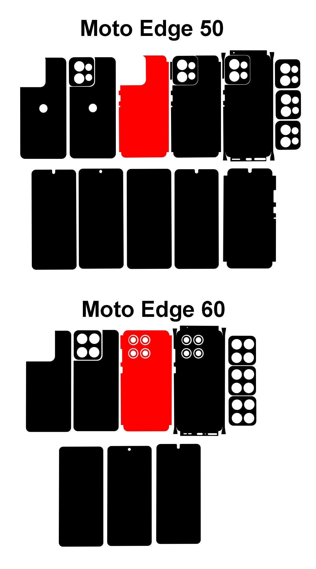 Motorola Edge 50 & 60 Skin Template SVG DXF Cut Files Digital Download