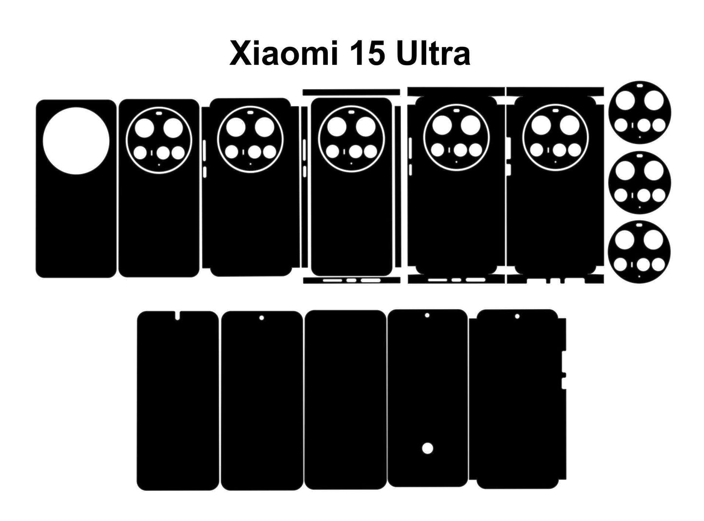Xiaomi 15 Ultra Skin Template: SVG Cut Files for Phone Decals
