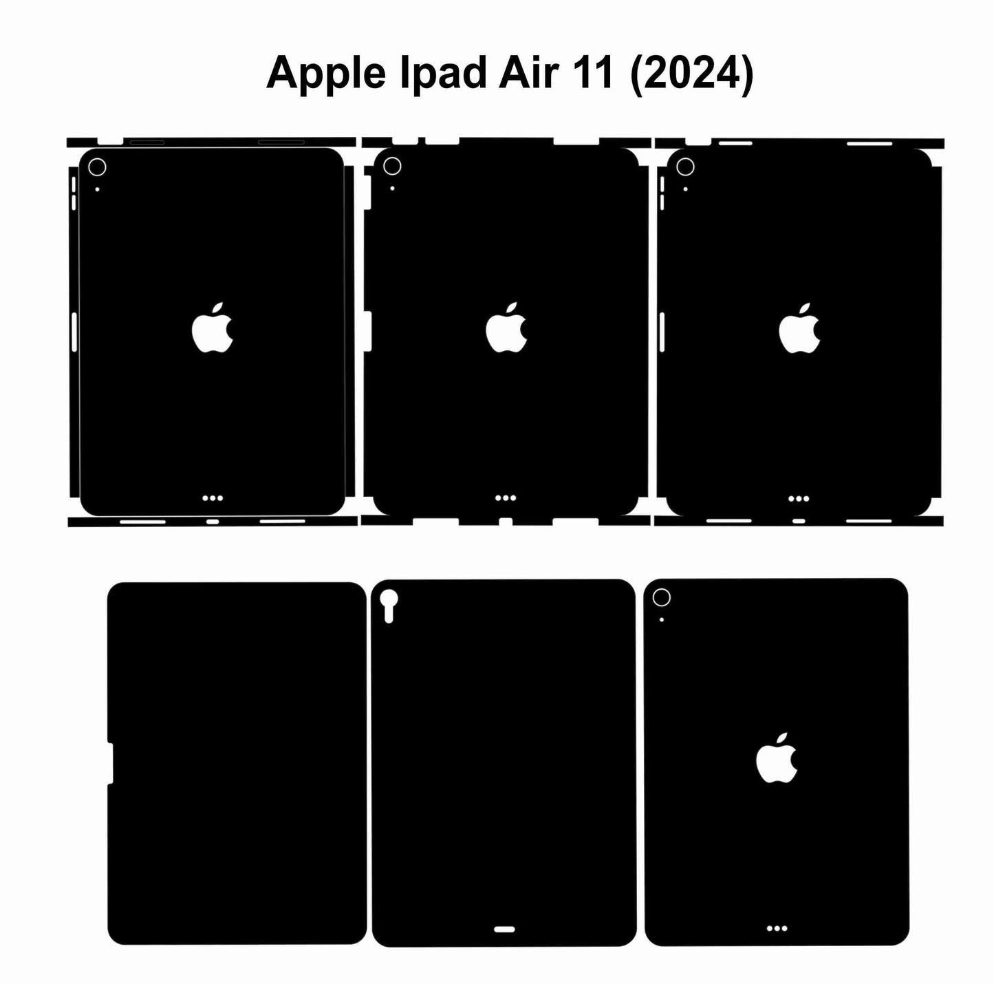 iPad Air 11 (2024) Vector Cut Template SVG Digital Files