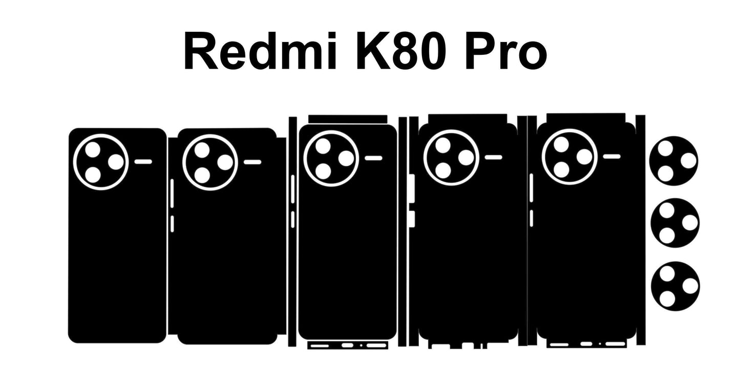 Xiaomi Redmi K80,K80 Pro Cut Templates: DIY Accessories (Digital Files)