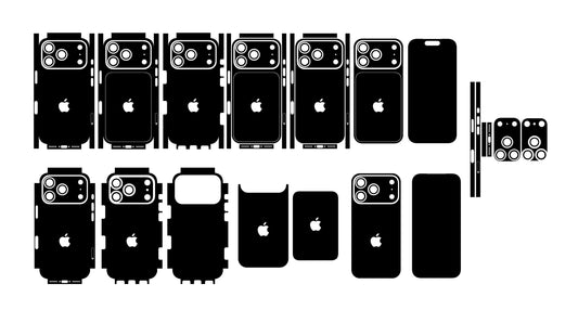 iPhone 17 Pro Case Template With Sim & eSim SVG DXF PNG Cut Files