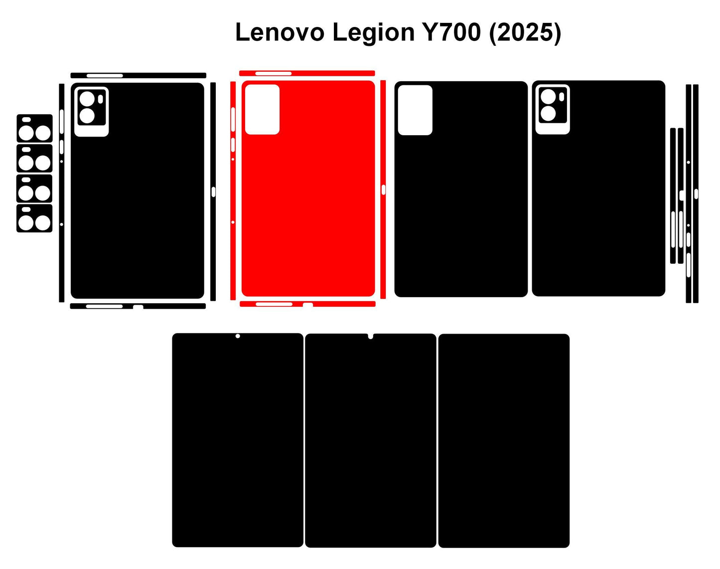 Lenovo Legion Y700 Skin SVG Cut Files: Customizable Tablet Wrap (Digital Download
