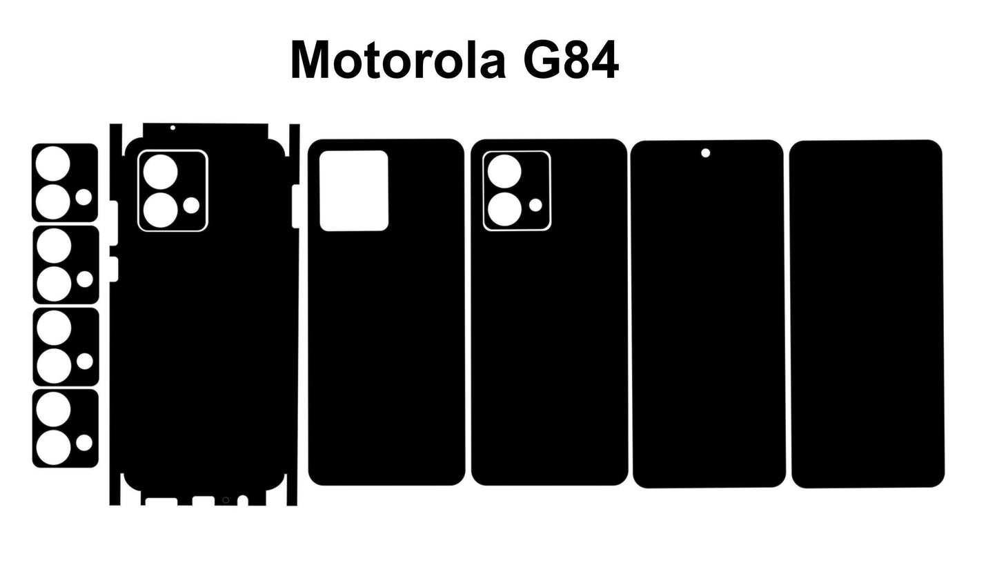 Motorola G Play 2024 & G84 Skin Vector Template: Phone Decal Design SVG PNG
