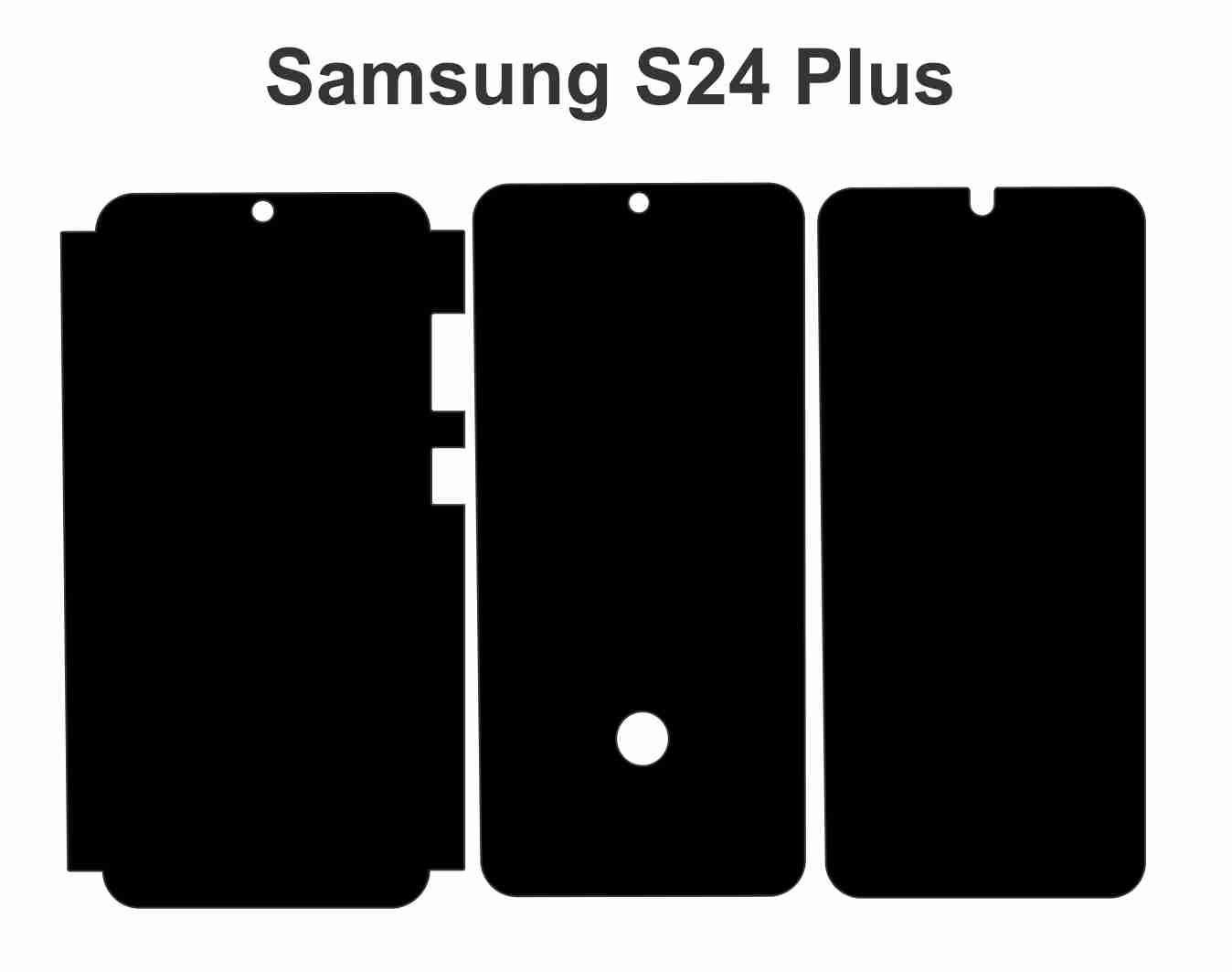 Samsung Galaxy S24 Plus Skin Template: Vector Files, Die Cut Layout