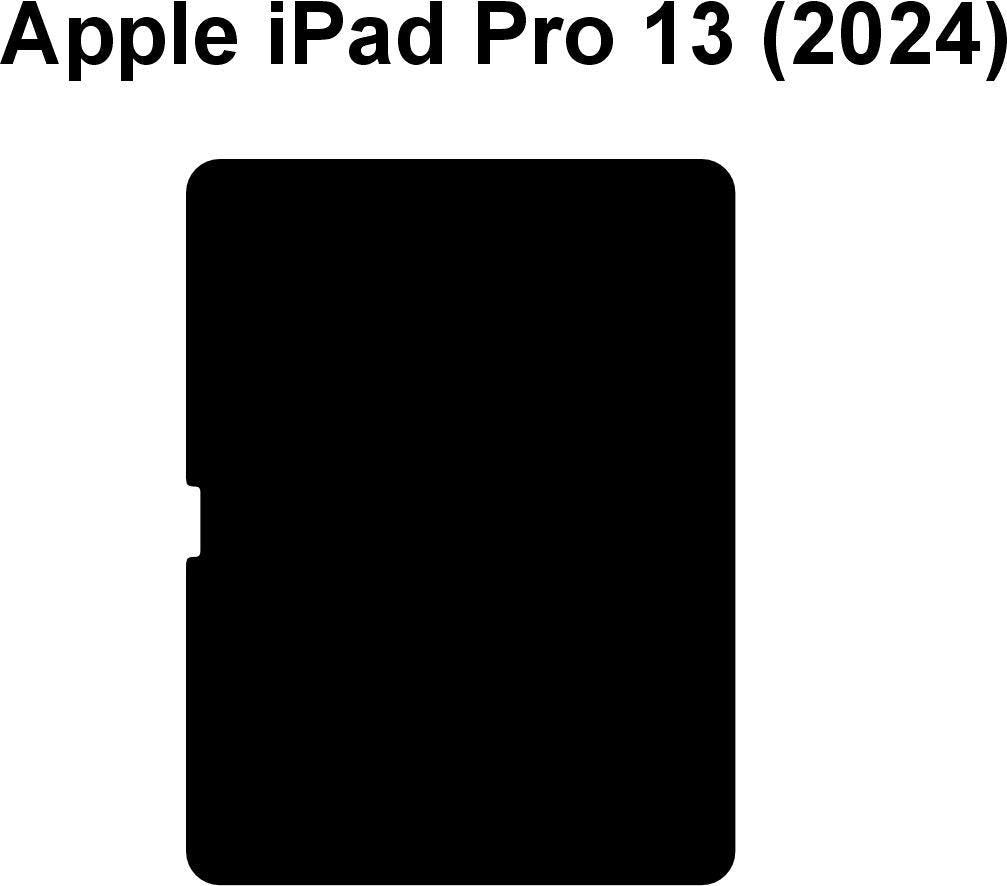 iPad Pro M4 2024 13 Cut Files Case Template & (SVG/DXF Instant Download)