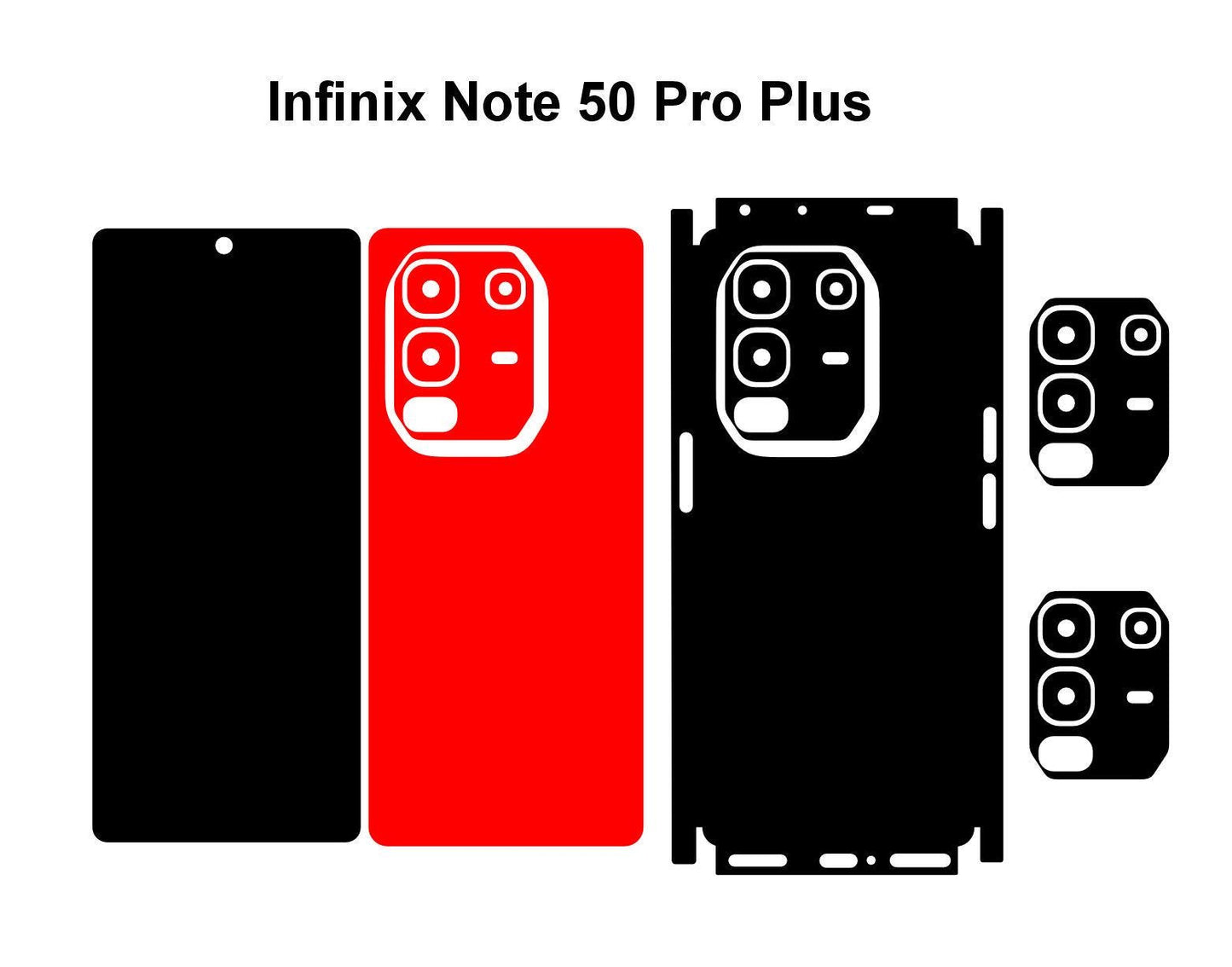 Infinix Note 50s & 50 Pro Plus 5g Skin Vector Template Cut Files Svg Dxf