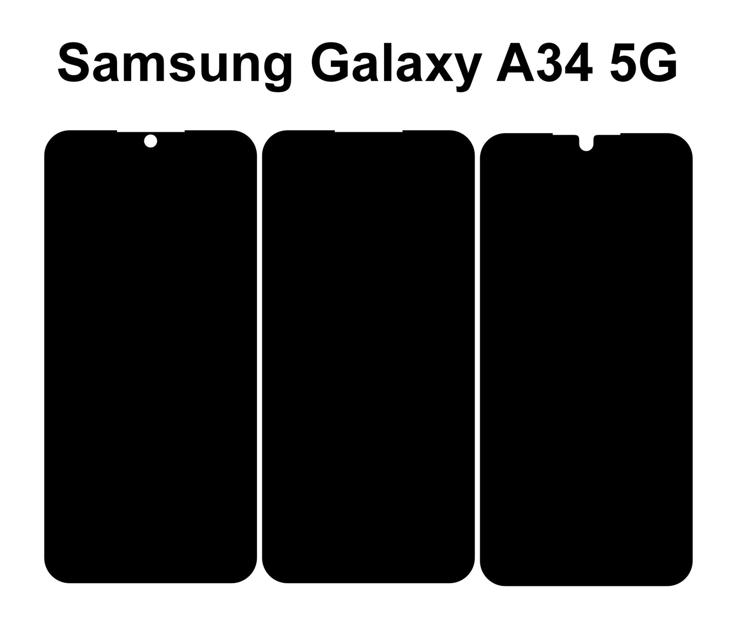 Samsung Galaxy A34 Skin Vector Template: Custom Phone Decal Design (Digital Files)