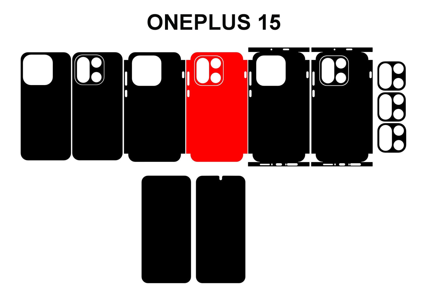 Oneplus 15 Skin Vector Template Cut Files Svg Dxf Png