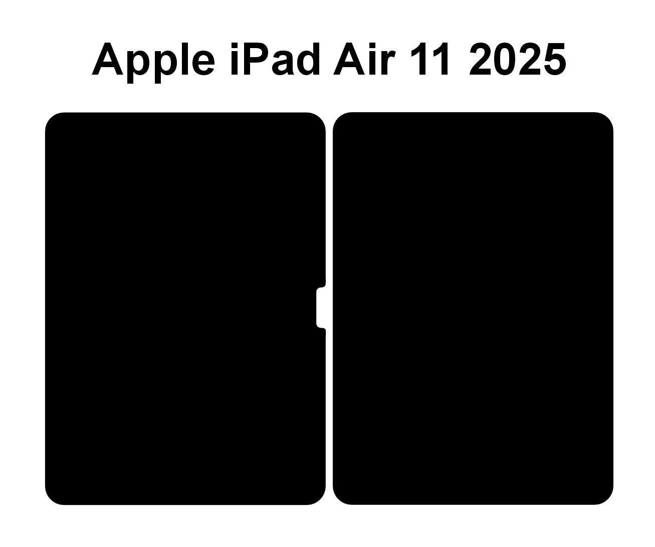 iPad Air 11 2025 Skin Vector Template Cut Files SVG DXF Png Cut File