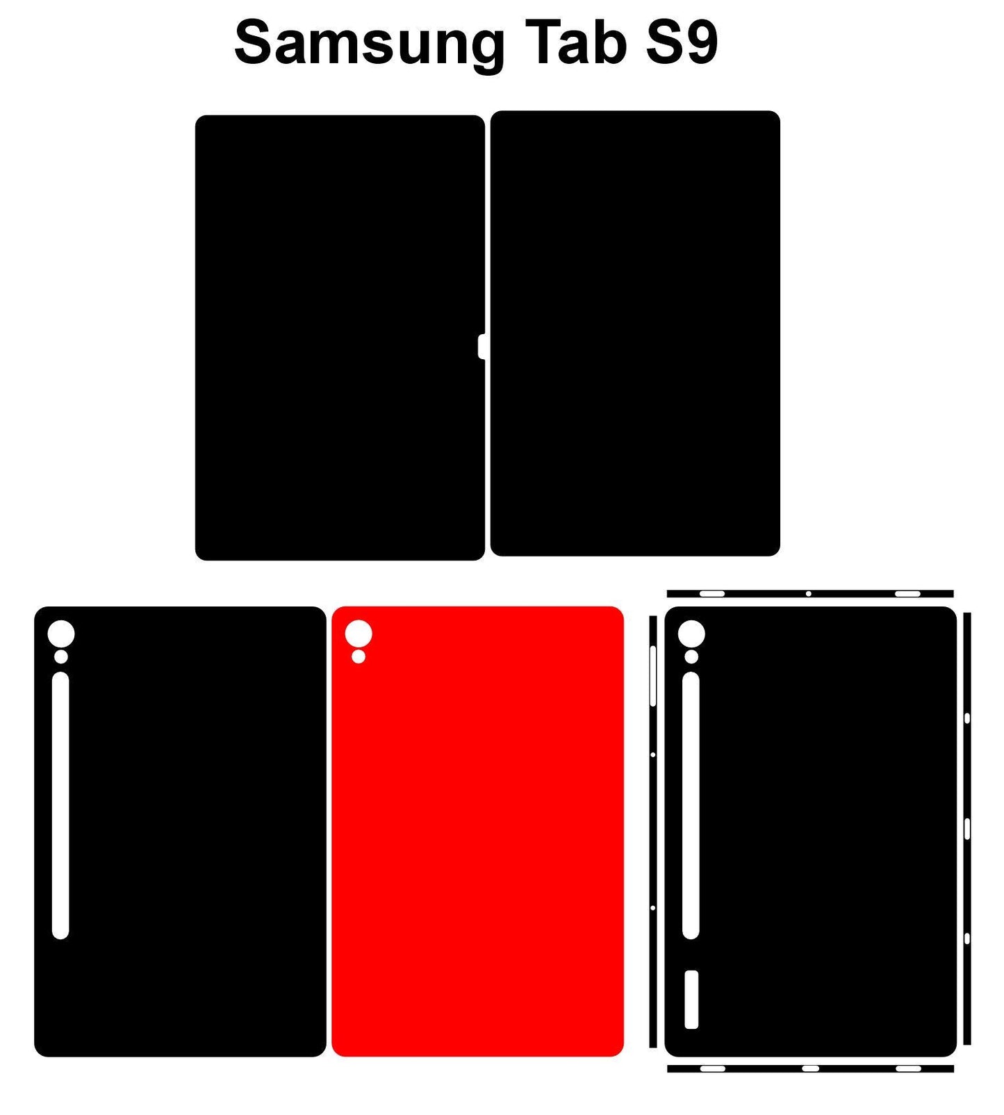 Galaxy Tab S9 Skin Template: SVG, DXF, Vector Cut Files (Digital Download)