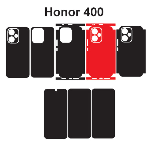 Honor 400 & 400 Lite Skin Vector Template Cut Files Svg Dxf Eps