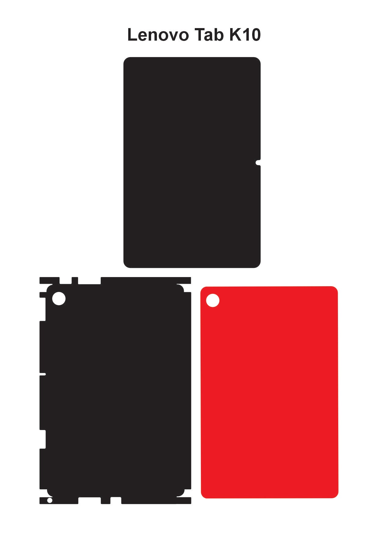 Lenovo Tab K10 Skin Vector Template Cut Files Svg Dxf Png