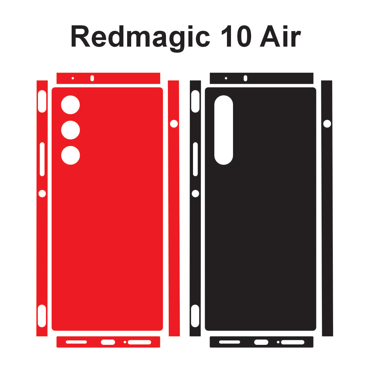 RedMagic 10 Air Skin Vector Templates Cut Files Svg Dxf Png