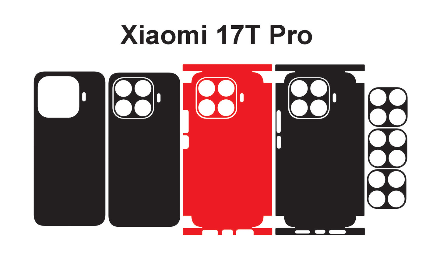 Xiaomi 17t Pro Skin Vector Template Cut Files Svg Dxf Pdf Instant Digital