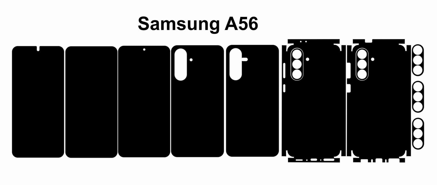 Samsung Galaxy A56 5G Skin Template: Vector Files & Die Cut Layout