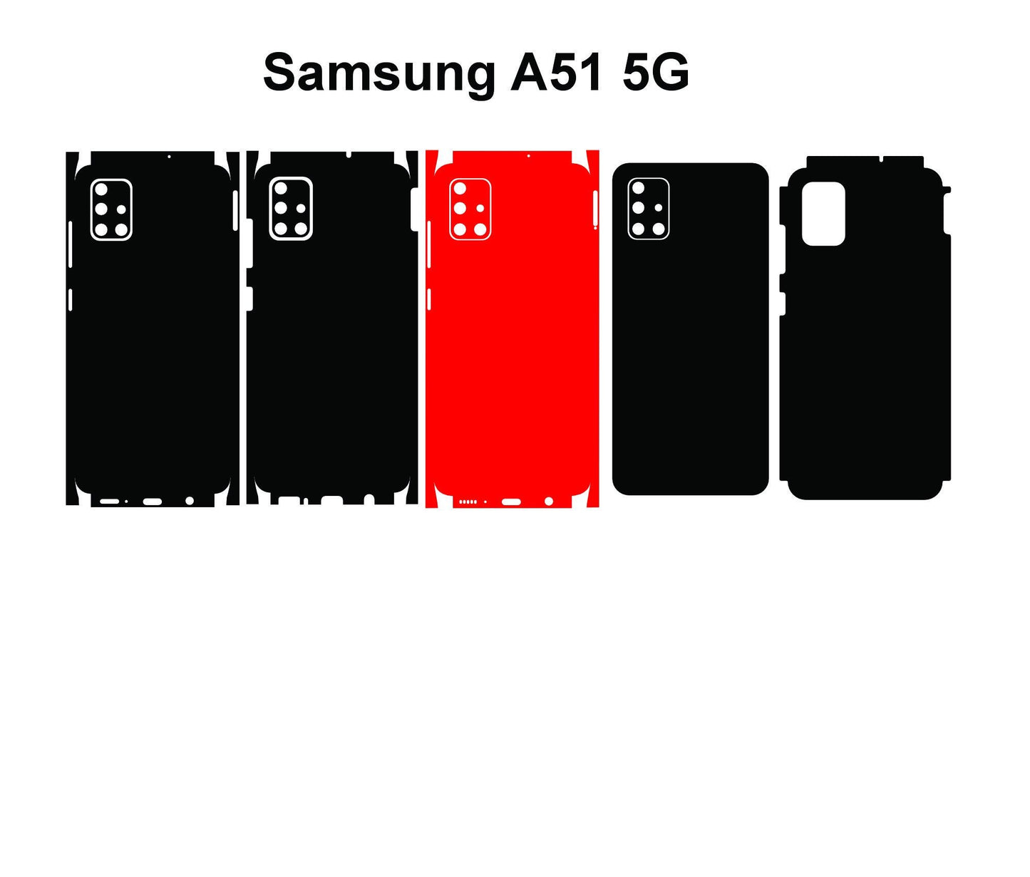 Samsung Galaxy A51 5g Skin Vector Template Cut Files Svg Dxf Png