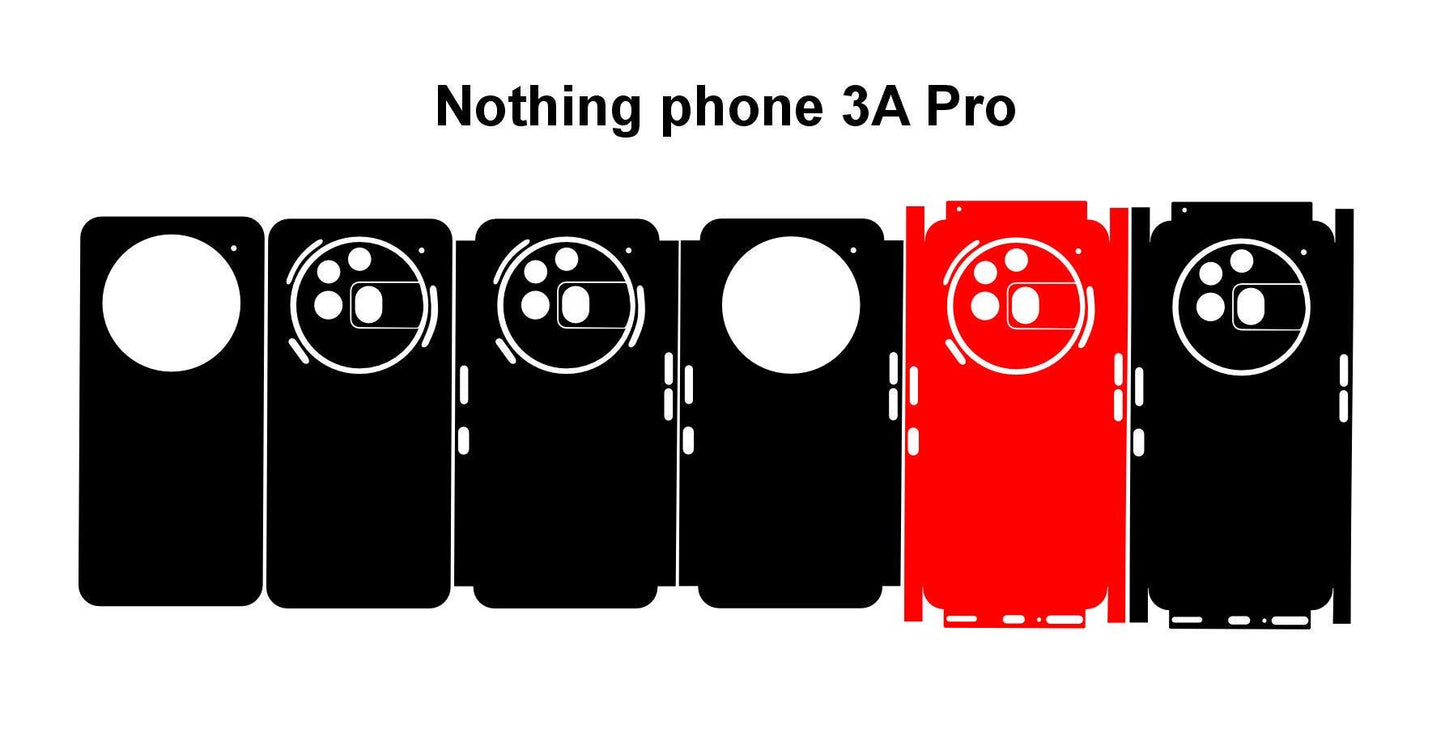 Nothing Cmf Phone 1 & 3A Pro Skin Vector Template Cut Files Svg Dxf Png