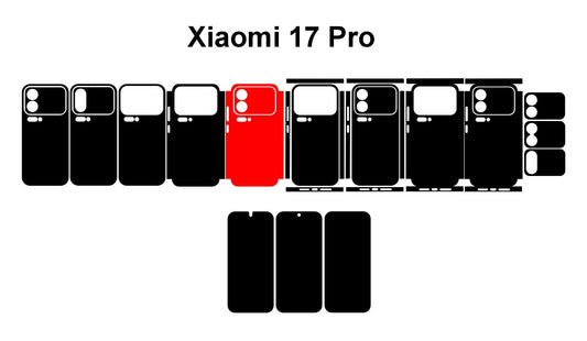 Xiaomi 17 Pro Max & Pro Case Template SVG DXF PNG Cut Files (Digital Download)
