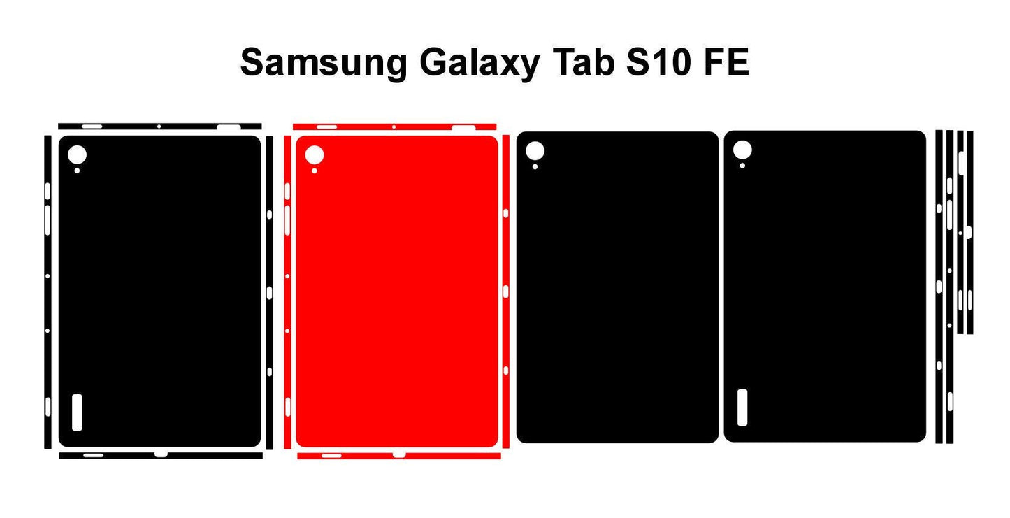Galaxy Tab S10 FE Skin SVG Cut Files: Tablet Vector Decal (Digital Download