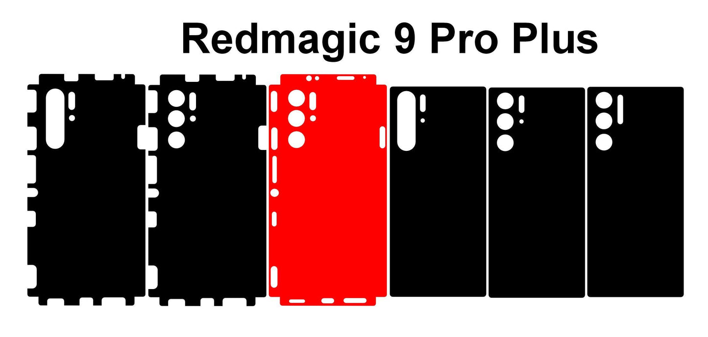 ZTE Nubia RedMagic 9 Pro+ & Pro Skin Vector Templates Cut Files Instant Digital Download