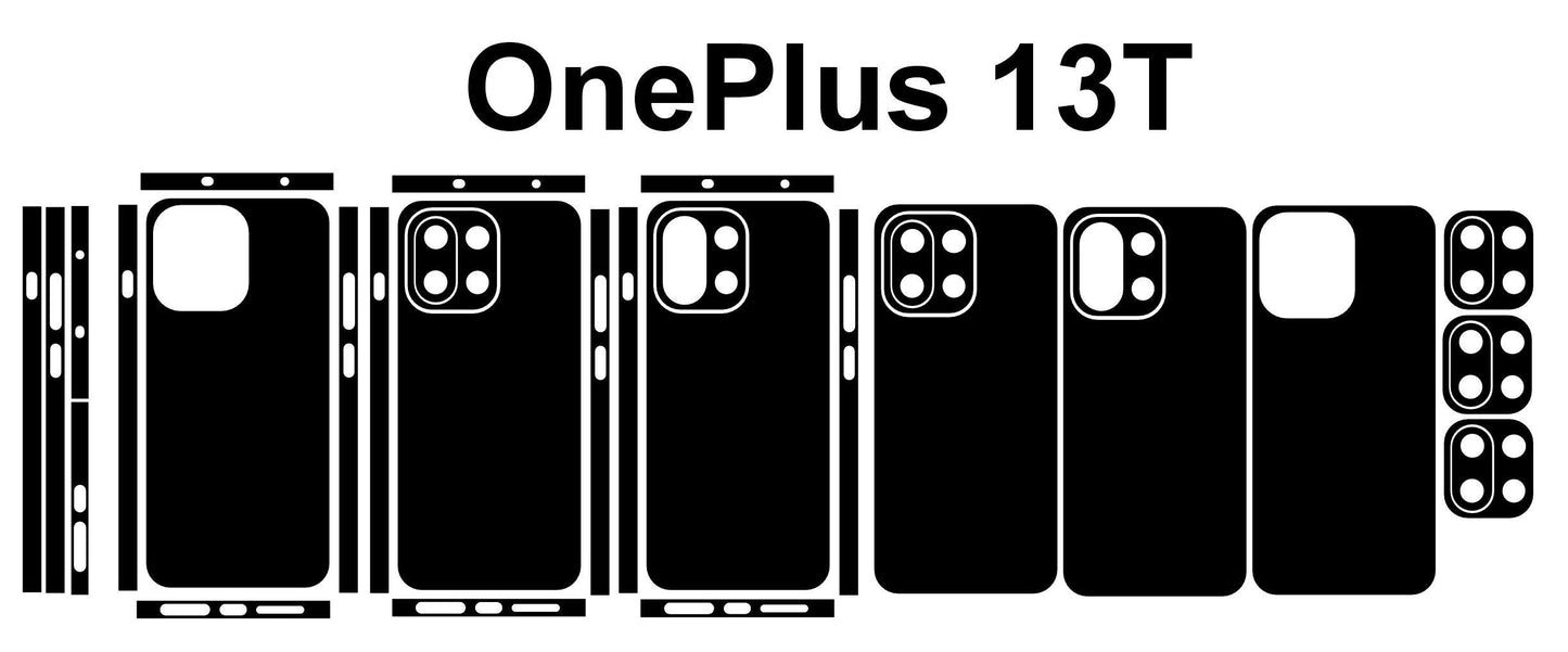 OnePlus 13s,13T Skin Template Precise Cut Vector (SVG DXF Files) Digital Instant Download