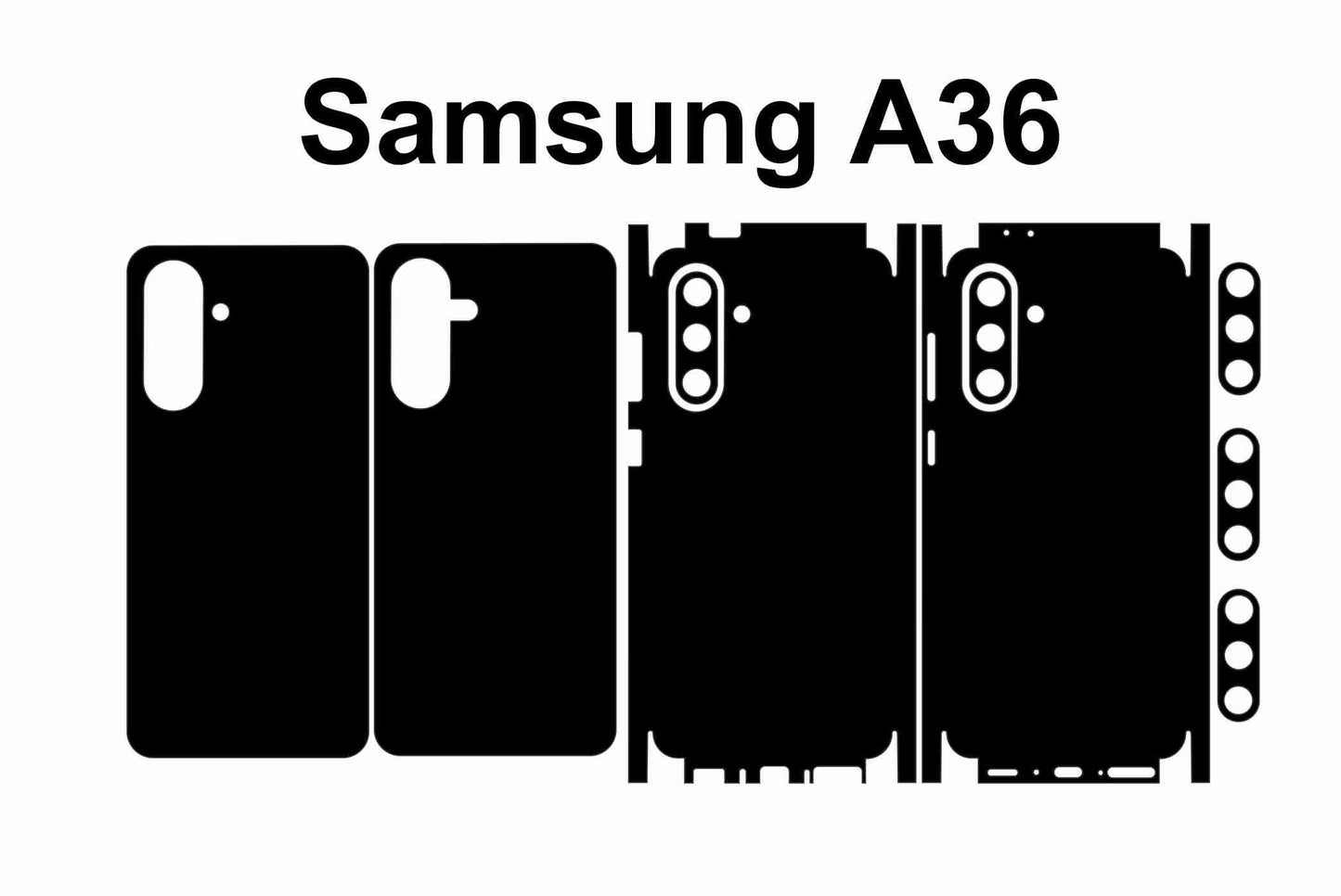 Samsung Galaxy A36 5G Skin Template: Vector Files & Die Cut Layout