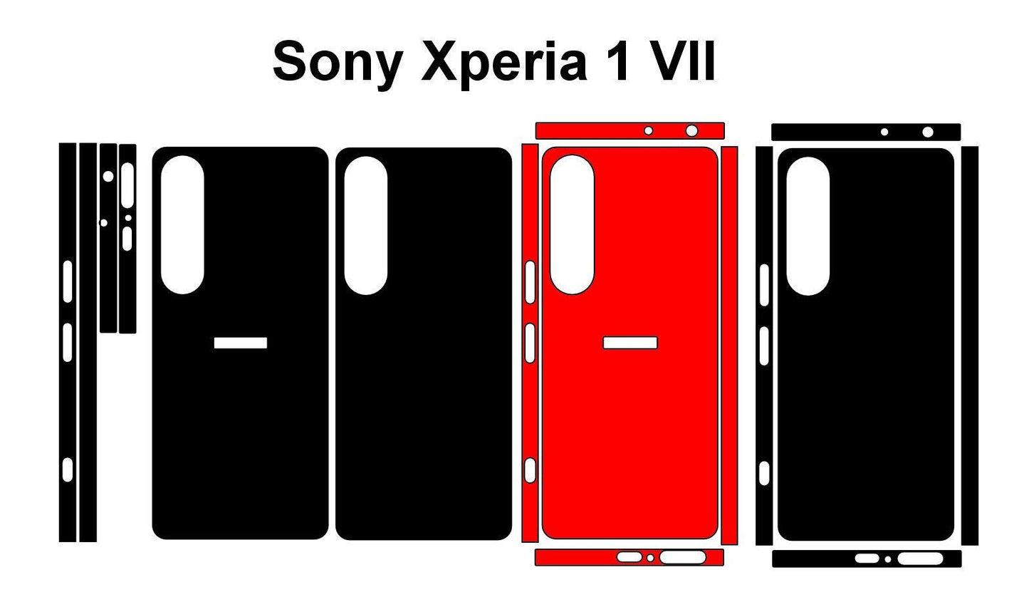 Sony Xperia 1 VII Skin Vector Template: Custom Phone Decal (Digital Download)