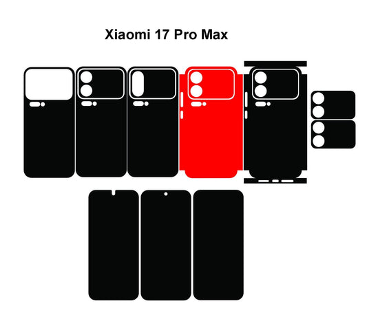 Xiaomi 17 Pro Max & Pro Case Template SVG DXF PNG Cut Files (Digital Download)