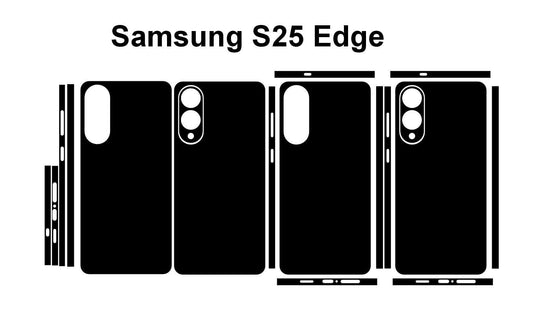 Samsung Galaxy S25 Edge Skin Vector Cut Files Svg Dxf Digital Download