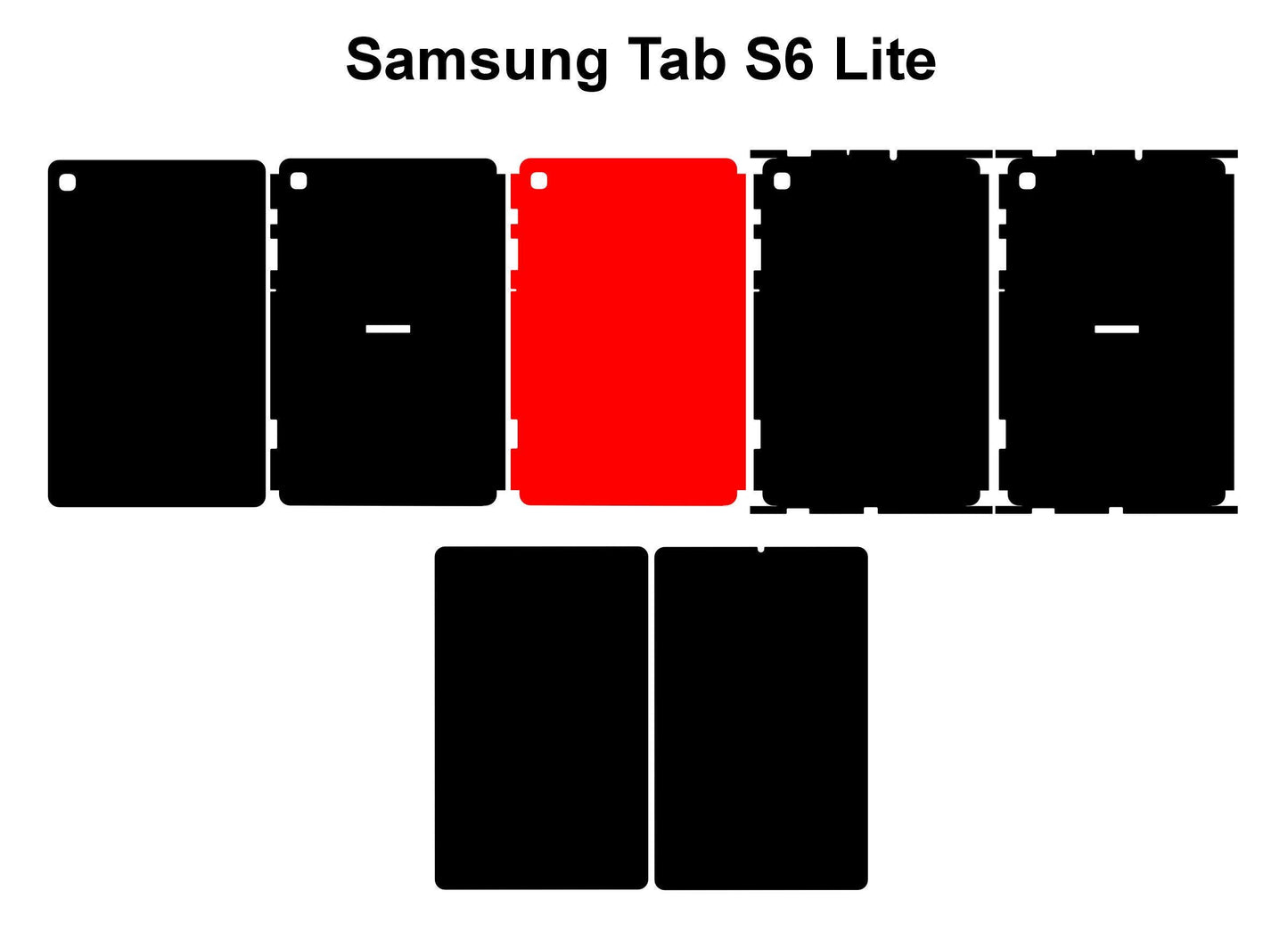 Samsung Tab S6 Lite SVG Cut Files: Tablet Stencil, Vinyl, Laser Cutting