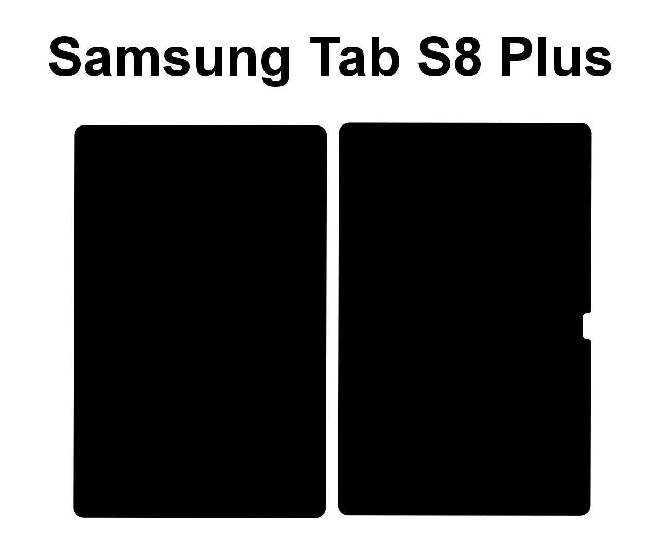 Galaxy Tab S8 Plus Skin Template SVG Cut File (Digital Download)
