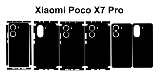 Xiaomi Poco X7 Pro Skin Template: Custom Phone Decal (SVG DXF PNG)