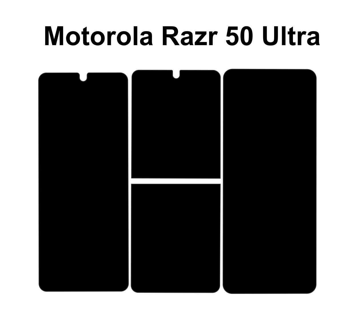 Motorola Razr 50 Ultra Skin Vector Template: Phone Decal Design (SVG Cut Files)