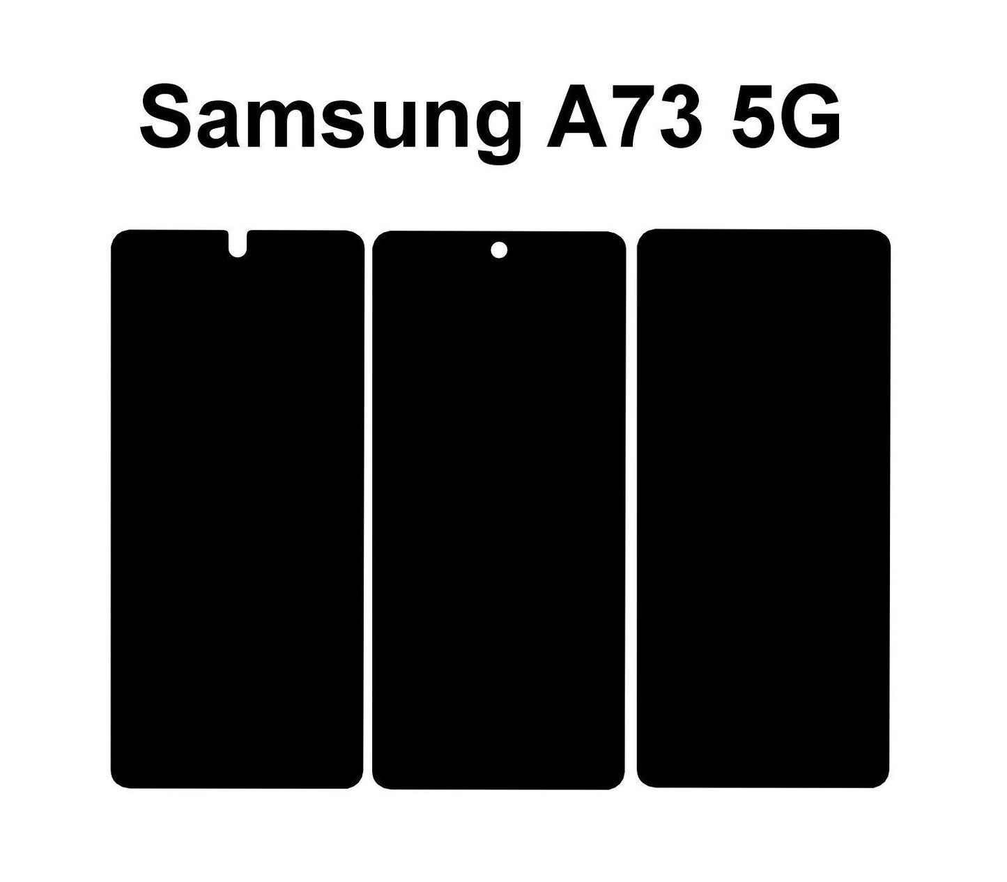 Samsung Galaxy A73 5G & A23 5G Skin Template: Cricut, Silhouette Vector File