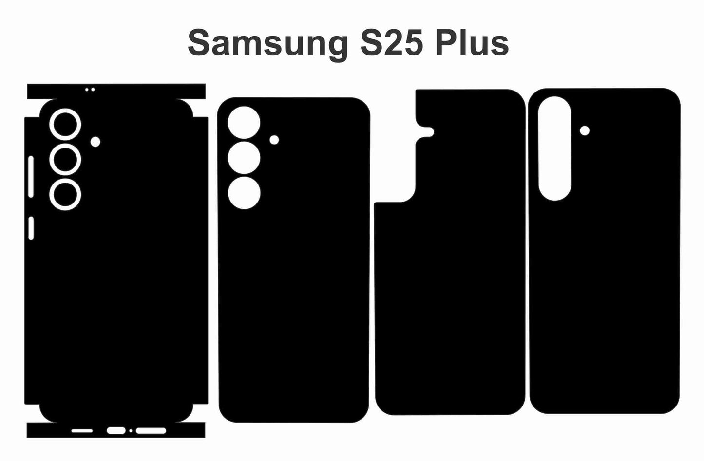 Samsung Galaxy S25 Plus Skin Template: Vector Files, Die Cut Layout