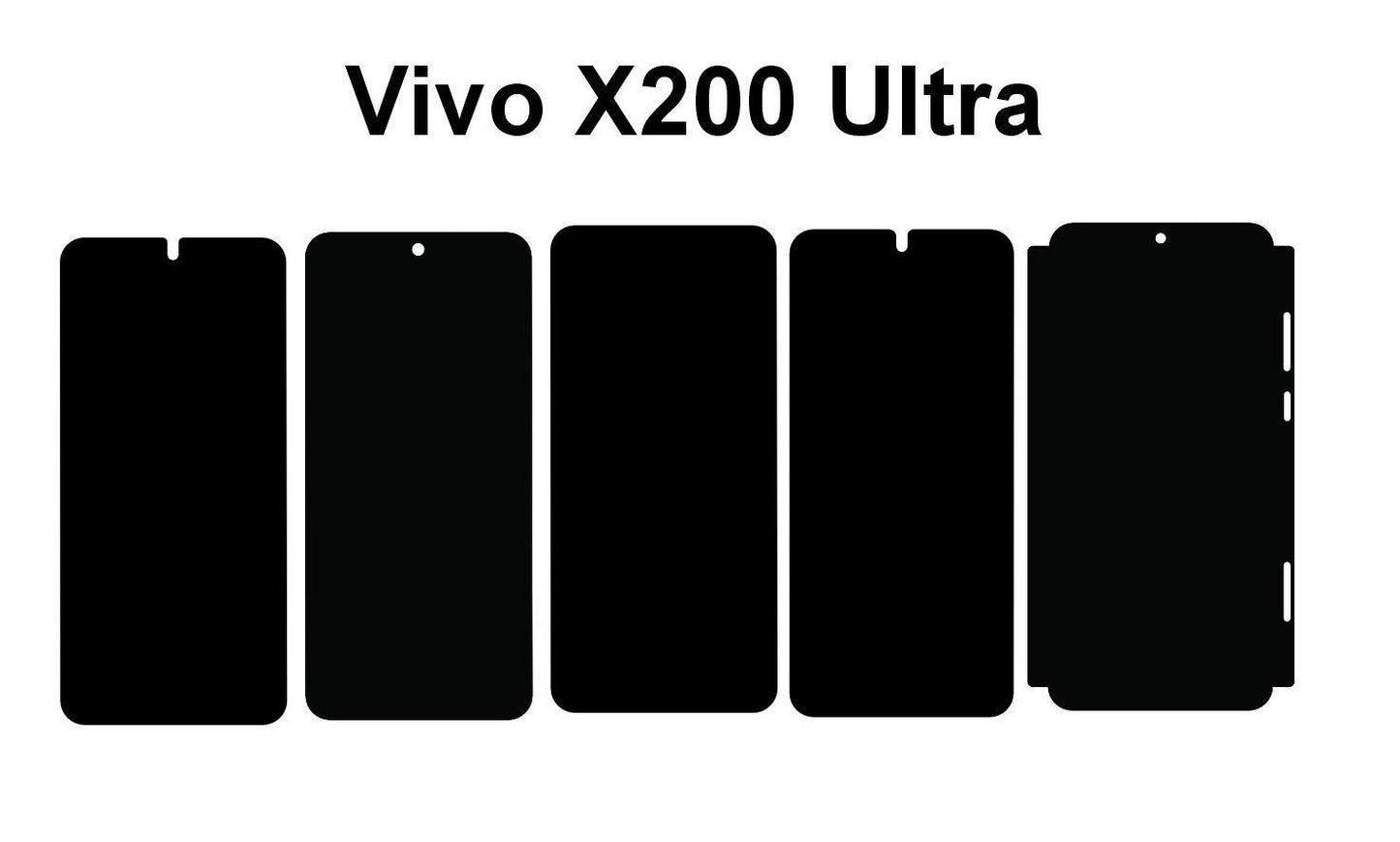 Vivo X Fold 5 / X200 Ultra Mobile Skin SVG: Vinyl Cutting Template