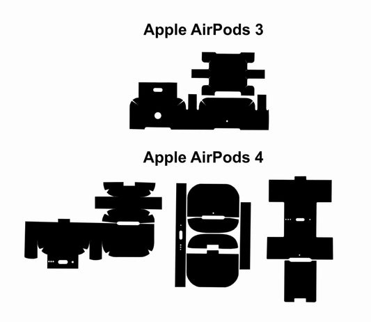Apple Airpods 3 & 4 Skin Vector Files – Custom Airpod Decal Designs