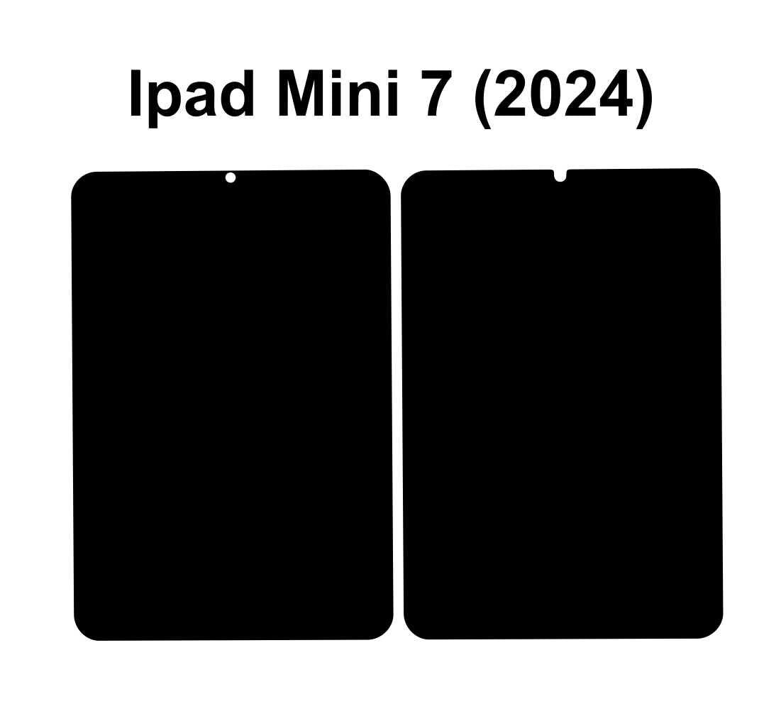 iPad Mini 7 Vector Cut Files: 2024 SVG DXF Templates (Digital Download