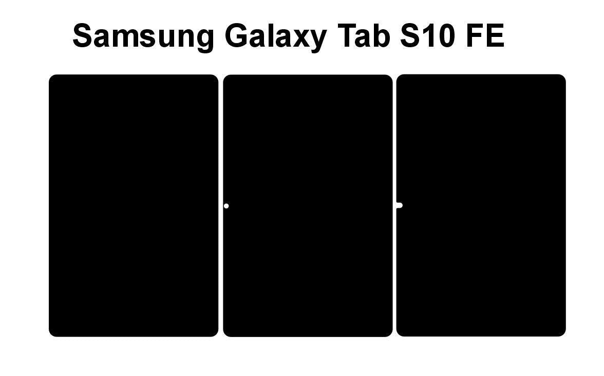 Galaxy Tab S10 FE Skin SVG Cut Files: Tablet Vector Decal (Digital Download