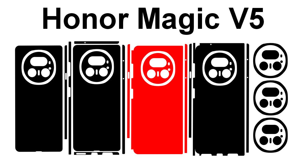 Honor Magic V5 Skin Template: DIY Phone Wrap Vector Cut Files (Digital Download