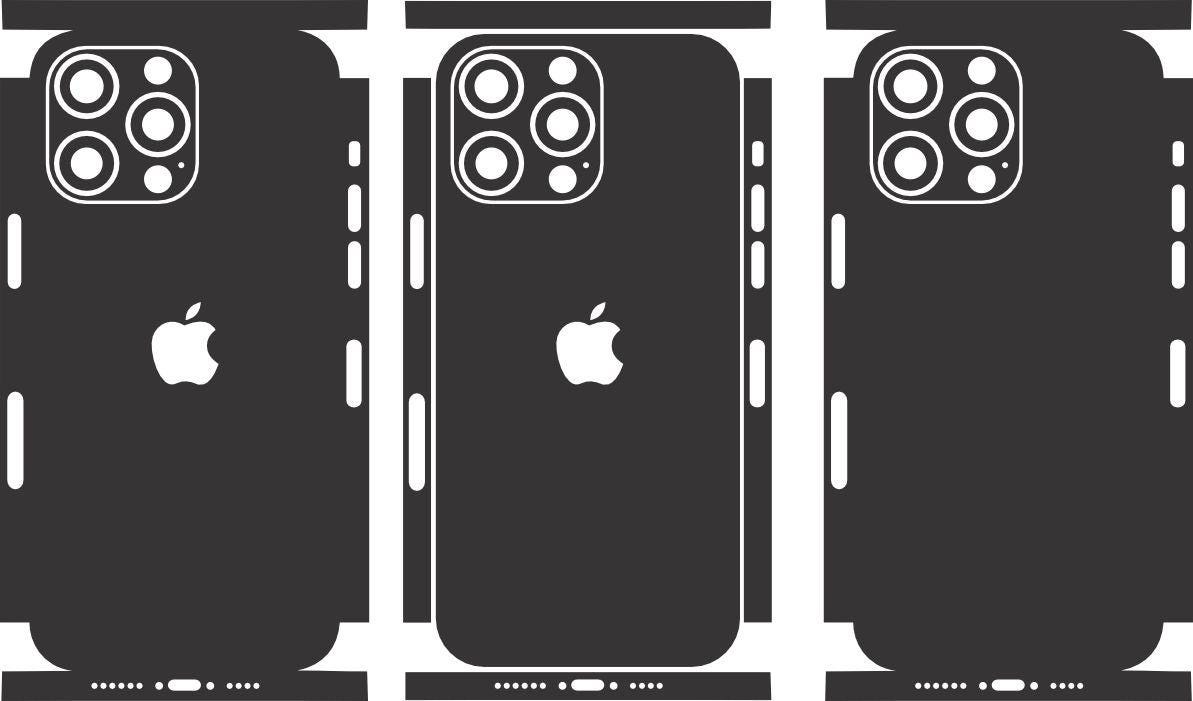 iPhone 14 Pro Max Skin Vector Files: Customizable Phone Decal (Digital Download)