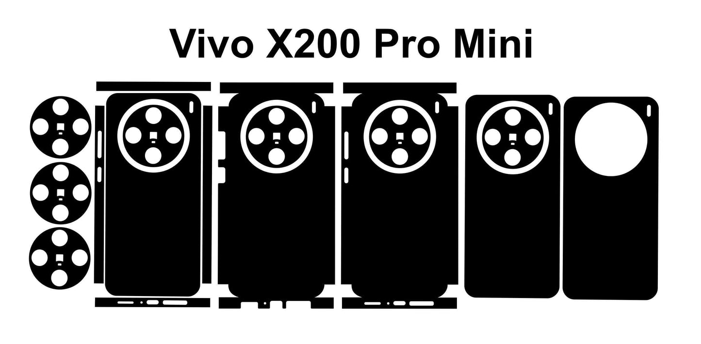Vivo X200 Fe & X200 Pro Mini Phone Skin Template SVG Vector Cut Files