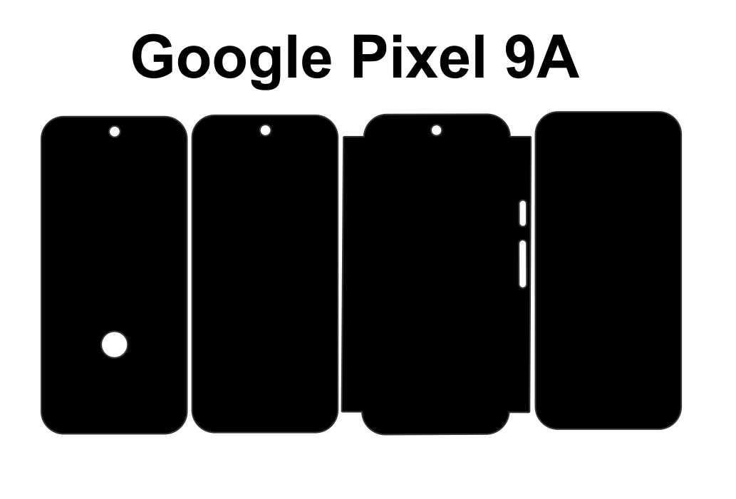 Google Pixel 9a Skin Vector Cut Files: Custom Phone Decal SVG (Instant Download)