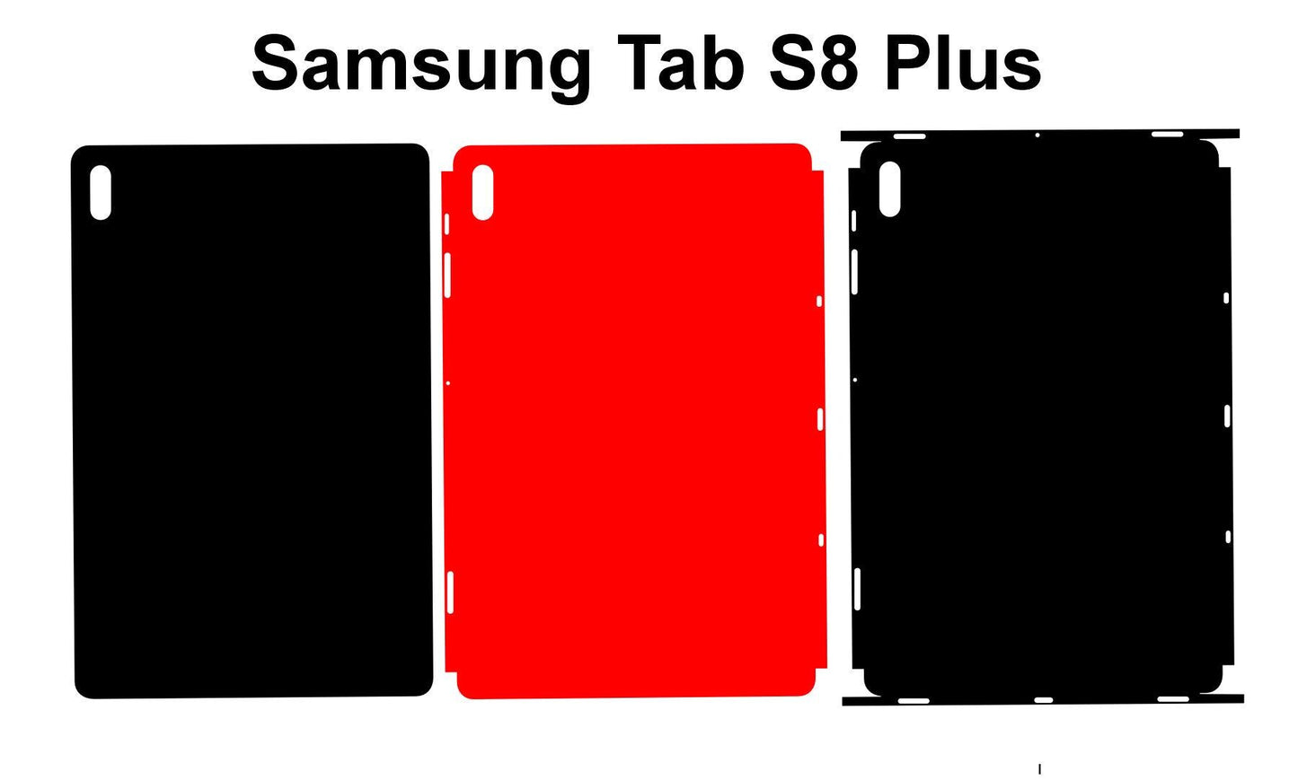 Galaxy Tab S8 Plus Skin Template SVG Cut File (Digital Download)