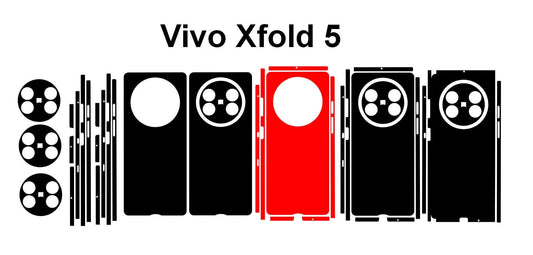 Vivo X Fold 5 / X200 Ultra Mobile Skin SVG: Vinyl Cutting Template