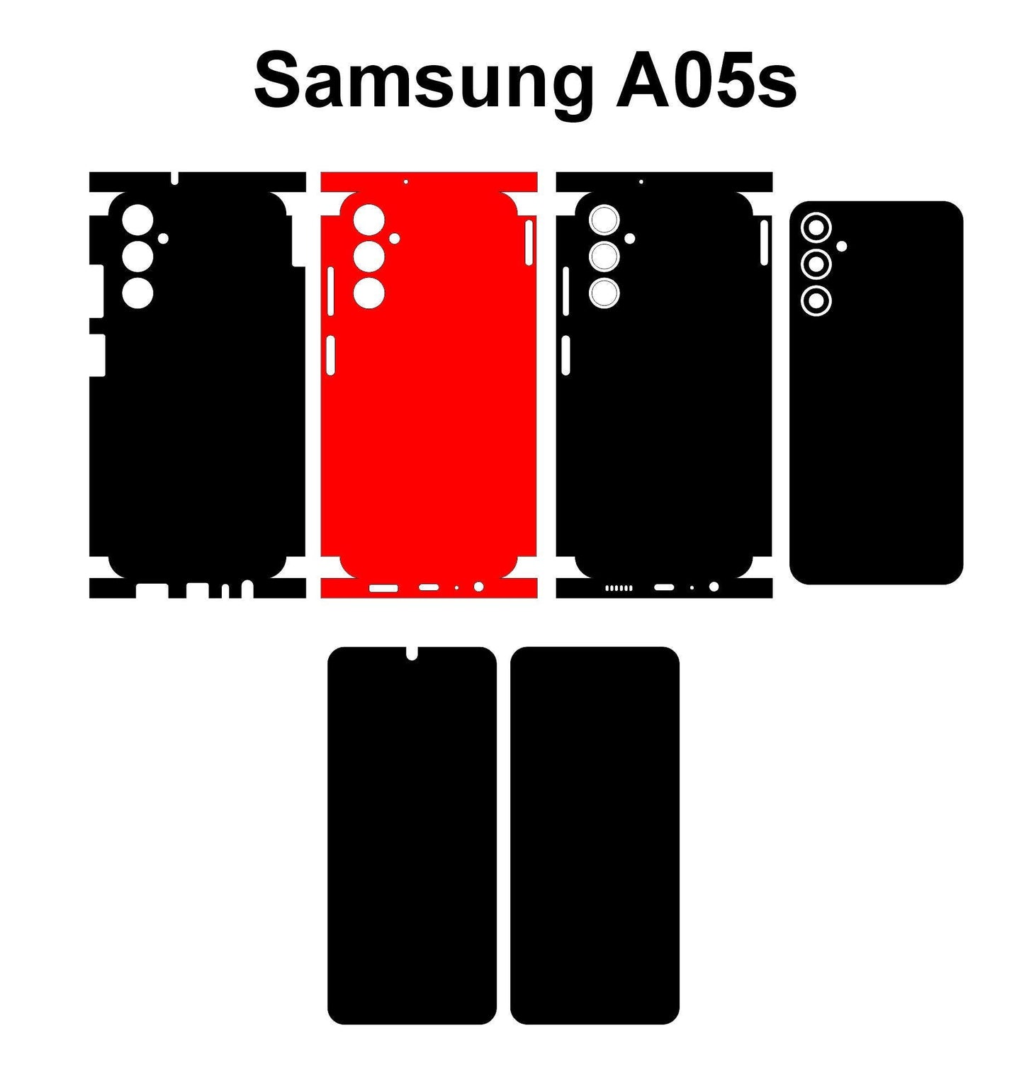 Samsung Galaxy A05 A05s SVG Cut Files: Phone Case Template (Digital Download