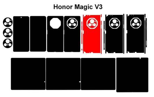 Honor Magic V3 Skin Template: Phone Wrap Cut Files (SVG)