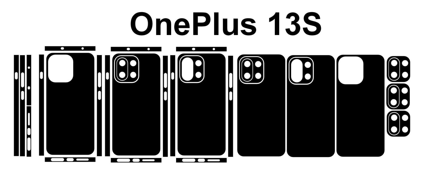 OnePlus 13s,13T Skin Template Precise Cut Vector (SVG DXF Files) Digital Instant Download
