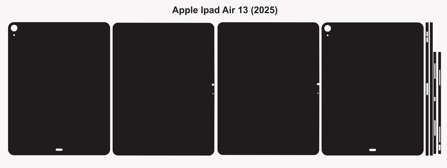 iPad Air 13 (2025) Vector Cut Templates SVG Digital Files